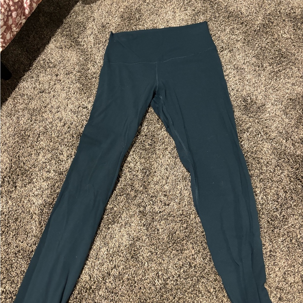Lululemon Dark Teal High-Waisted Leggings